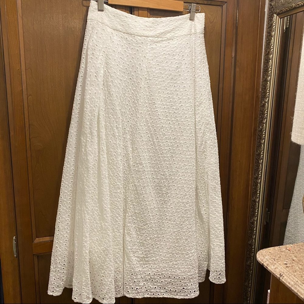 Eyelet Maxi Skirt